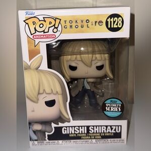 Funko Pop! Animation Tokyo Ghoul Ginshi Shirazu Figure - Black, White, Tan